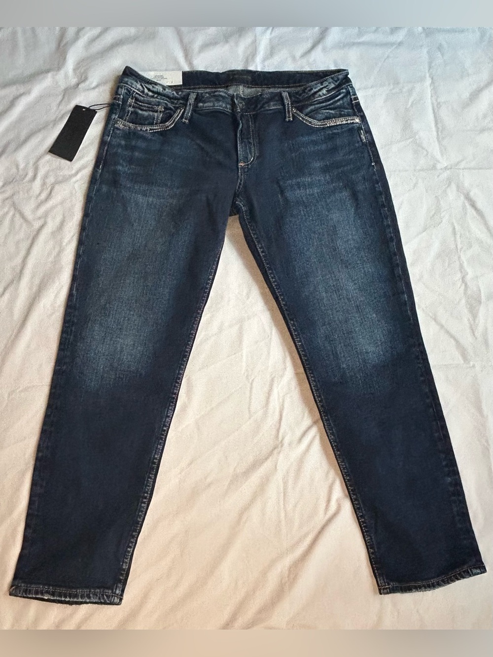 Silver Jeans Co. Boyfriend Mid Rise Slim Jeans Size 30x25 NWT.